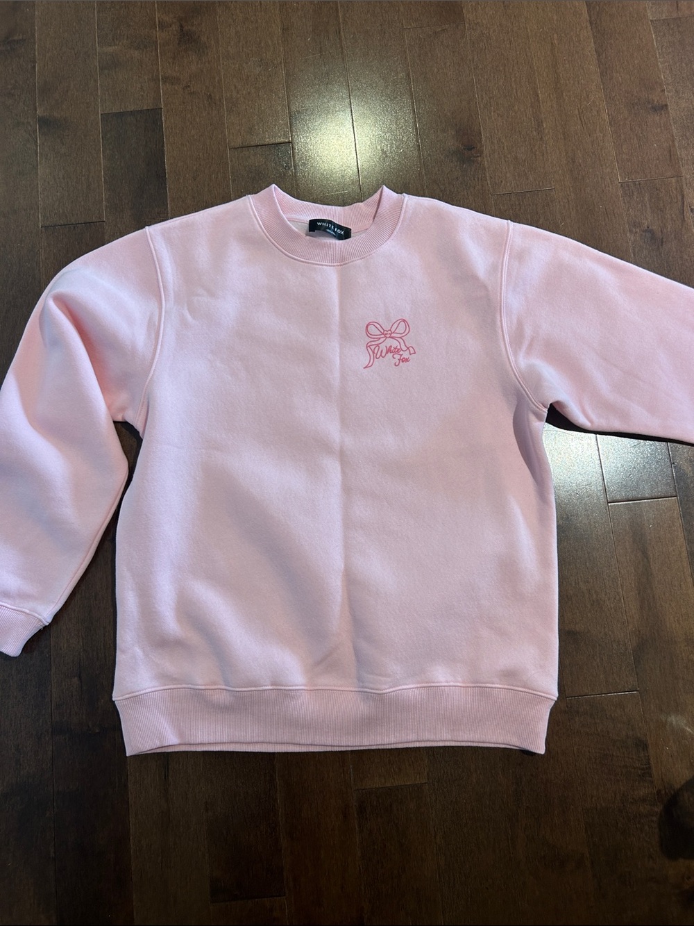 White Fox Boutique Pink Kids Crewneck Sweatshirt